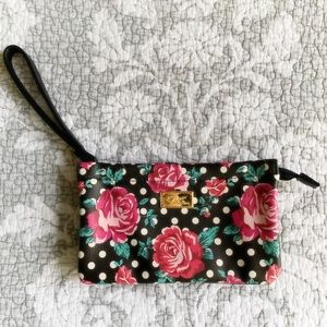 Betsey Johnson Floral Wristlet